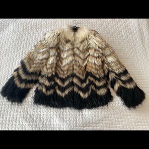 Theory Fur Jacket in size P
